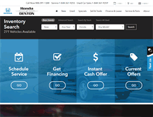 Tablet Screenshot of hondaofdenton.com
